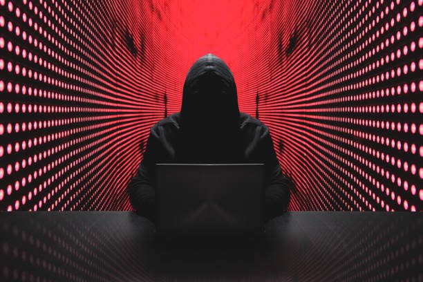 Un hacker derrière son rodinateur