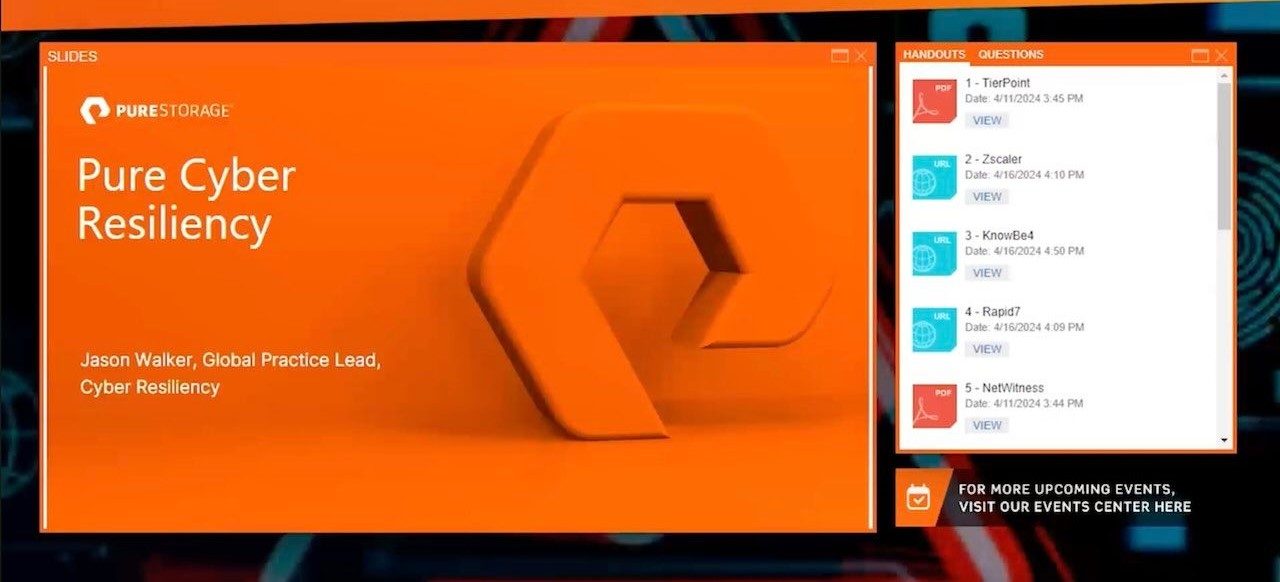 Cyber-résilience Ransomware Pure Storage