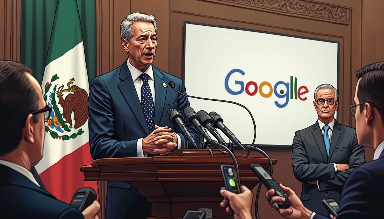 le président du mexique s'exprime sur la récente décision de google de changer le nom du golfe du mexique, une initiative controversée lancée par donald trump. découvrez les implications politiques et culturelles de cette remise en question.