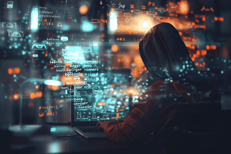 Un utilisateur navigue sur Internet sans se douter qu’un cybercriminel surveille ses actions