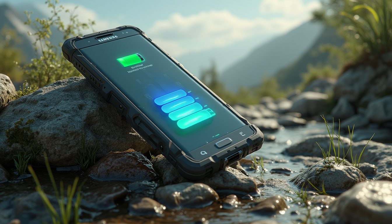 découvrez le nouveau smartphone robuste de samsung, doté d'une batterie améliorée pour une autonomie exceptionnelle et offrant sept années de mises à jour de sécurité. idéal pour les utilisateurs soucieux de durabilité et de protection.