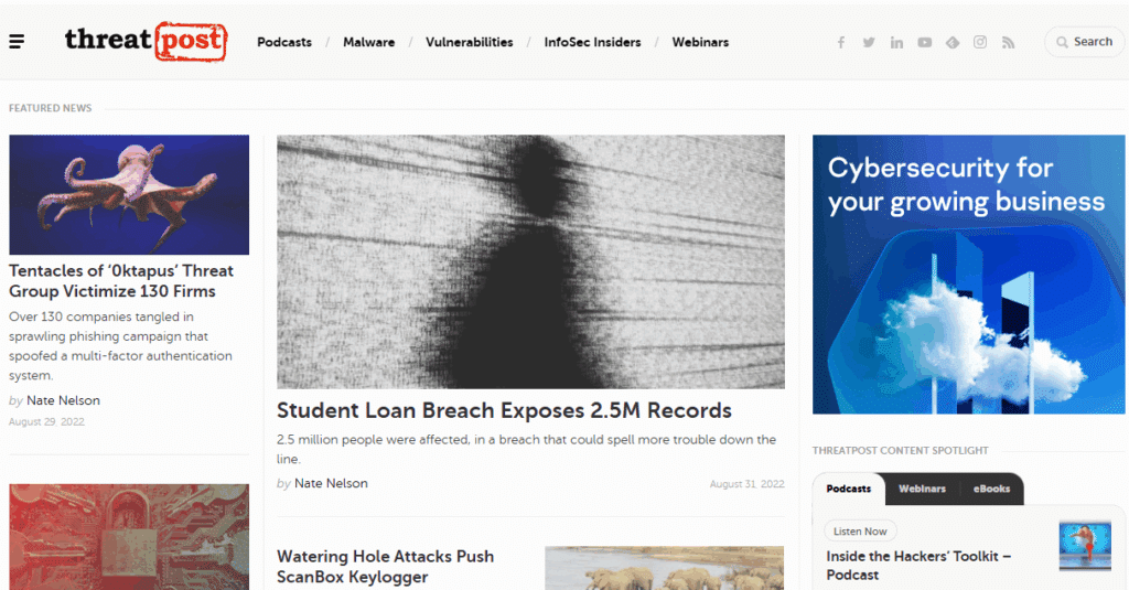 Meilleures newsletter cybersécurité - Treat Post
