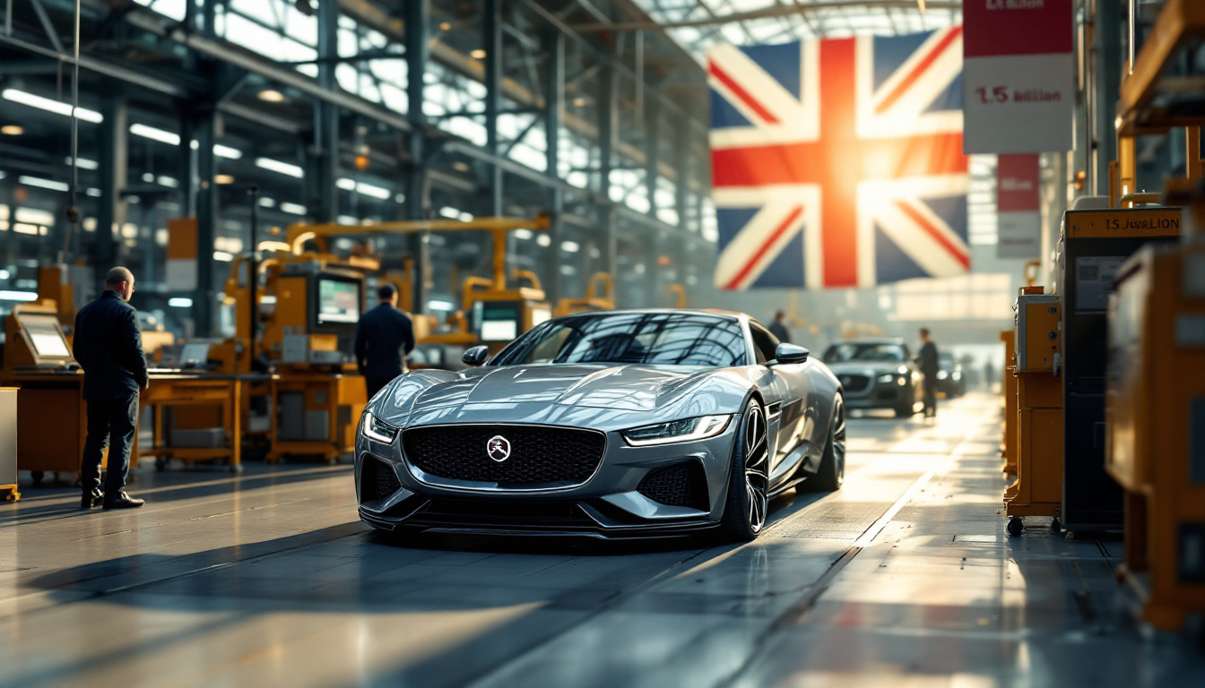 jaguar land rover bénéficie d'un prêt gouvernemental britannique de 1,5 milliard de livres sterling pour soutenir son développement et sa transition vers des véhicules plus écologiques.