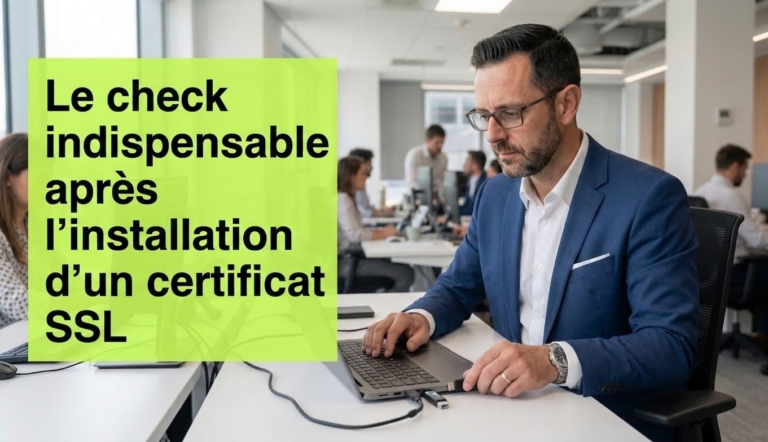 Que faire après l'installation certificat SSL